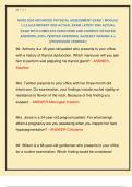NURS 5220 ADVANCED PHYSICAL ASSESSMENT EXAM 1 MODULE  1&comma;2&comma;3&comma;5&comma;6&comma;8 NEWEST 2025 ACTUAL EXAM LATEST 2025 ACTUAL  EXAM WITH COMPLETE QUESTIONS AND CORRECT DETAILED  ANSWERS &lpar;100&percnt; VERIFIED ANSWERS&rpar; &vert;ALREADY GRADED A&plus;&vert;  &vert;&vert;PROFESSOR VERIFIED&vert;&vert; 