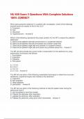 NU 650 Exam 3 Questions With Complete Solutions 100&percnt; CORRECT