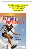 Test Bank Anthony&rsquo;s Textbook  of Anatomy & Physiology  21st Edition Patton  Chapters 1 - 48  