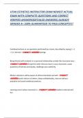 UTAH ESTHETICS INSTRUCTOR EXAM NEWEST ACTUAL  EXAM WITH COMPLETE QUESTIONS AND CORRECT  VERIFIED ANSWERS&lpar;DETAILED ANSWERS&rpar; ALREADY  GRADED A&plus; 100&percnt; GUARANTEED TO PASS CONCEPTS&excl;&excl;&excl; 