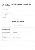 MKTG3701 - Final Exam &lpar;part 2&rpar; with Answers &lpar;Latest 2025&rpar;