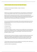 TOM 301 Test Questions with Correct Answers Latest Update 2025 Graded A&plus;