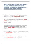 HEARTCODE PALS EXAM NEWEST ACTUAL EXAM WITH  COMPLETE QUESTIONS AND CORRECT VERIFIED  ANSWERS&lpar;DETAILED ANSWERS&rpar; ALREADY GRADED A&plus;  100&percnt; GUARANTEED TO PASS CONCEPTS&excl;&excl;&excl;