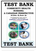 Test Bank For Community Health Nursing&comma; A Canadian Perspective&comma; 5th Edition by Stamler