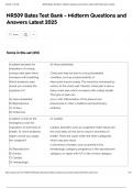 NR509 Bates Test Bank - Midterm Questions and Answers Latest 2025