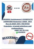 ENG2604 Assignment 1 &lpar;COMPLETE ANSWERS&rpar; Semester 1 2025 - DUE March 2025