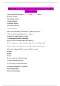 BSC1010 exam 2 Questions with Answers Verified 100&percnt; Correct