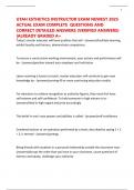 UTAH ESTHETICS INSTRUCTOR EXAM NEWEST 2025 ACTUAL EXAM COMPLETE  QUESTIONS AND CORRECT DETAILED ANSWERS &lpar;VERIFIED ANSWERS&rpar; &vert;ALREADY GRADED A&plus;