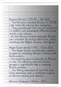 British and indian history notes hand-written 