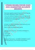 PACKAGE DEAL FOR THE CERTIFIED STROKE REHABILITATION &lpar;CSRS&rpar; &vert;GUARANTEED ACCURATE ANSWERS