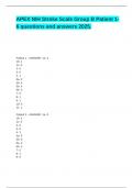 APEX NIH Stroke Scale Group B Patient 1-6 questions and answers 2025