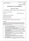 TPG3700 Assignment 1 &semi;DEPARTMENT OF CIVIL ENGINEERING&vert; Transportation Engineering&comma; Pavement and Geometric Design