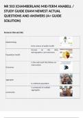 NR 503 &lpar;CHAMBERLAIN&rpar; MID-TERM ANABELL &sol; STUDY GUIDE EXAM NEWEST ACTUAL QUESTIONS AND ANSWERS &lpar;A&plus; GUIDE SOLUTION&rpar;