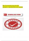 Ohio PT Jurisprudence Exam 2023&sol;2024 &comma;GRADED A &sol; 200 QUESTIONS AND ANSWERS 2025