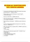 NS EXAM ALL QUESTIONS WITH 100&percnt; VERIFIED ANSWERS
