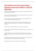 Utah Esthetics Instructor Exam Newest Questions and answers RATED A&plus; 2025&sol;26 100&percnt; PASS