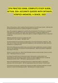 CPA PRACTICE EXAM&semi; COMPLETE STUDY GUIDE&semi; ACTUAL 226&plus; ACCURATE QUIZZES WITH DETAILED SOLUTIONS