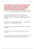 ACI CONCRETE FIELD TESTING TECHNICIAN GRADE I EXAM NEWEST 2025 ACTUAL EXAM COMPLETE QUESTIONS AND CORRECT DETAILED ANSWERS &lpar;VERIFIED ANSWERS&rpar; &vert;ALREADY GRADED A