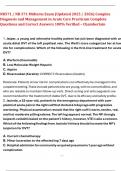 NR571 &sol; NR 571 Midterm Exam &lpar;Updated 2025 &sol; 2026&rpar; Complex  Diagnosis and Management in Acute Care Practicum Complete  Questions and Correct Answers 100&percnt; Verified &ndash; Chamberlain