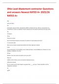 Ohio Lead Abatement contractor Questions and answers Newest RATED A&plus; 2025&sol;26 RATED A&plus;