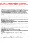 NR571 &sol; NR 571&colon; Final Exam &lpar;Latest 2025 &sol; 2026&rpar; Complex  Diagnosis and Management in Acute Care Practicum&comma; Complete  Review Questions and Verified Answers &ndash; &lpar;Chamberlain&rpar;