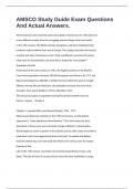 AMSCO Study Guide Exam Questions And Actual Answers&period;