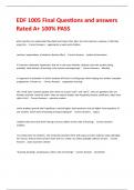 EDF 1005 Final Questions and answers Rated A&plus; 100&percnt; PASS