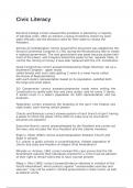 Civic Literacy exam with 100&percnt; correct answers 2025