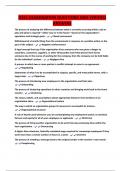 D351 EXAMINATION QUESTIONS AND VERIFIED ANSWERS
