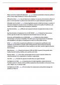 D351 EXAMINATION QUESTIONS AND VERIFIED ANSWERS