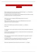D351 EXAMINATION QUESTIONS AND VERIFIED ANSWERS