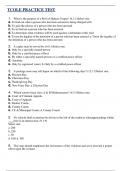 TCOLE PRACTICE TEST &lpar;LATEST 2025&rpar; &vert; QUESTIONS & VERIFIED ANSWERS WITH FULL RATIONALES &vert; A&plus; GRADE GUARANTEED