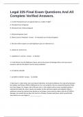 Legal 225 Final Exam Questions And All Complete Verified Answers&period;
