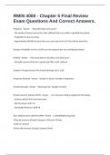 RMIN 4000 - Chapter 5 Final Review Exam Questions And Correct Answers&period;