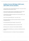 builders license Michigan 2025 exam with 100&percnt; correct answers