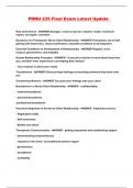 PRNU 235 Final Exam Latest Update 