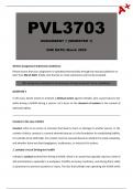 PVL3703 Assignment 1 &lpar;COMPLETE ANSWERS&rpar; Semester 1 2025 - DUE March 2025