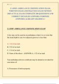 CA DMV AMBULANCE CERTIFICATION EXAM&comma;  WRITTEN EXAM AND PRACTICE EXAM NEWEST  2025 ACTUAL EXAM COMPLETE 200 QUESTIONS AND  CORRECT DETAILED ANSWERS &lpar;VERIFIED  ANSWERS&rpar; &vert;ALREADY GRADED A&plus; 