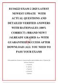 ECO4223 EXAM 2 2025 LATEST NEWEST UPDATE   WITH  ACTUAL QUESTIONS AND DETAILED VERIFIED ANSWERS WITH RATIONALES &lpar;100&percnt; CORRECT&rpar; &sol;&sol;BRAND NEW&excl;&excl; &sol;ALREADY GRADED A&plus; WITH GUARANTEED SUCCESS AFTER DOWNLOAD &lpar;ALL YOU NEED TO PASS YOUR EXAMS