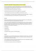 Nursing 4530 - Mental Health - Final Exam Questions and Answers Graded A&plus;