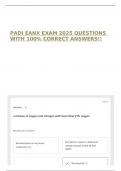 PADI EANX EXAM 2025 QUESTIONS WITH 100&percnt; CORRECT ANSWERS&excl;&excl;