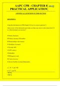  AAPC CPB - CHAPTER 8 PRACTICAL APPLICATION QUESTIONS AND ANSWERS 2025