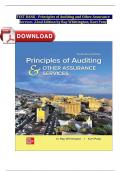 TEST BANK - Principles of Auditing and Other Assurance Services 22nd Edition by Ray Whittington&comma; Kurt Pany&vert; Complete Verified Chapter's