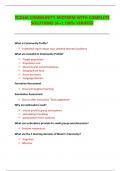 TCDHA COMMUNITY MIDTERM WITH COMPLETE SOLUTIONS &lpar;A&plus;&rpar; 100&percnt; VERIFIED