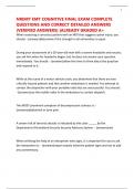 NREMT EMT COGNITIVE FINAL EXAM COMPLETE QUESTIONS AND CORRECT DETAILED ANSWERS &lpar;VERIFIED ANSWERS&rpar; &vert;ALREADY GRADED A&plus;