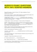 NURS5315 EXAM 3 QUESTIONS WITH 100&percnt; VERIFIED ANSWERS 