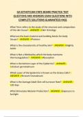 GA ESTHETICIAN STATE BOARD PRACTICE TEST  QUESTIONS AND ANSWERS EXAM QUESTIONS WITH  COMPLETE SOLUTIONS GUARANTEED PASS 