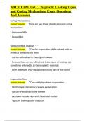 NACE CIP Level I Chapter 8 Coating Types and Curing Mechanisms Exam Questions And Answers&period;docx
