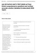 MN 551 PATHO UNIT 2 TEST &lpar;2025&rpar; ACTUAL EXAM comprehensive questions and verified accurate solution &lpar;detailed & elaborated&rpar; 2025 TEST&excl;&excl;