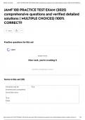 JAMF 100 PRACTICE TEST EXAM &lpar;2025&rpar; comprehensive questions and verified detailed solutions &lpar; MULTIPLE CHOICES&rpar; &vert;100&percnt; CORRECT&excl;&excl;